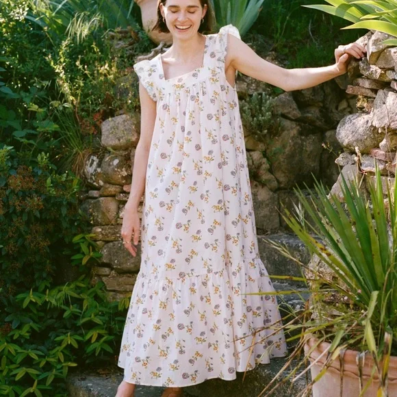 NWT Christy Dawn Benny Dress in Alabaster Daisy Sz S - Picture 1 of 7